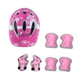 thumbnail image 2 of Kit de 7 cascos de bicicleta para niños con rodilleras, coderas y muñequeras, protectores portátiles para coderas y rodilleras, equipo de protección Rosa, 2 of 8