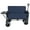 Dark Blue, variant on 3-in-1 Folding Wagon with Bench Seat & Rear-Mounted Folding Tabletop – 500lbs Capacity, 9"x4" Beach Tires for Camping, Orange