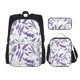 thumbnail image 1 of Easygdp Lavender Flowers Mochila para Niños y Niñas con Set de Caja de Almuerzo y Estuche para Lápices 3 en 1, Mochila Escolar Estampada para Adolescentes, 1 of 7