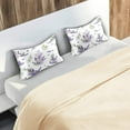 thumbnail image 7 of GZHJMY Lavender Flowers Satin Pillowcase for Hair and Skin Silk Pillowcase, Queen Size(20x30 inches) - Slip Cooling Satin Pillow Covers with Envelope Closure, 7 of 7