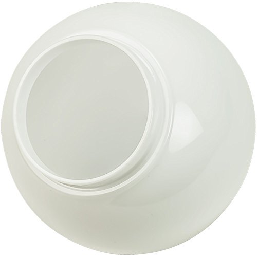 6 in. White Acrylic Globe - 3.25 in. Extruded Neck Opening - American 3201-50650