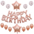 thumbnail image 4 of Decoración de fiesta de feliz cumpleaños, globo de cumpleaños, traje de látex, lentejuelas, decoración, película de aluminio, carta, atmósfera, arreglo de globo, 4 of 5