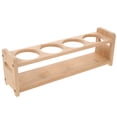 thumbnail image 1 of EeaseCA Wooden Spice Rack Oil Pot Rack Seasoning Bottle Storage Rack Four-holes Wood Rack, 1 of 7