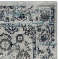 thumbnail image 2 of SAFAVIEH Madison Kirsteen Floral Bordered Area Rug, Light Grey/Blue, 5'3" x 7'6", 2 of 4