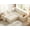 Beige, variant on 85 Inch Modular Sectional Sofa Couch with Pull Out Bed, L Shaped 5 Seat Cloud Sectional Sleeper Sofa with Storage, Removable Sofa Cover, Black