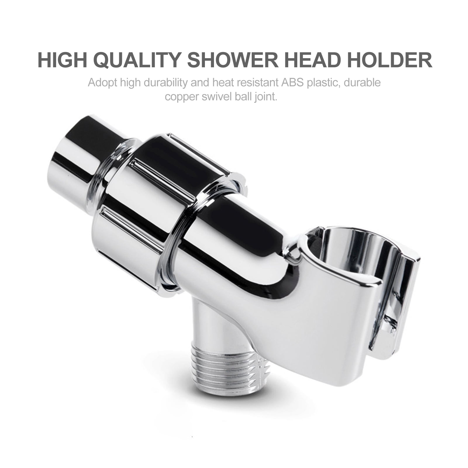 Wall Shower Holder Chrome with Ball Joint Wall Holder Bracket for Hand Shower NEW 