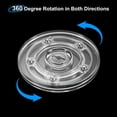 thumbnail image 3 of Uxcell 4 Pack Acrylic Lazy Susan Turntable, 4 Inch Clear Turntable Organizer Ball Bearing 360 Degree Rotating Tray for Spice Rack Table Cake Kitchen Pantry Decorating Bathrooms, 3 of 7
