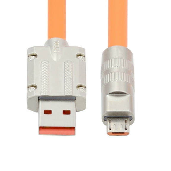 CY USB-A Type A to USB Micro 5Pin Liquid Silicone Ultra Soft Power USB2.0 Data Cable Fast Charge for Laptop Tablet Phone