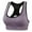 Purple2, variant on YUANGUANST High Impact Strappy Yoga Workout Bra Women's Color Blocked Back Hollow Vest Gathering Yoga Running Sports Bra T-Shirt Bra