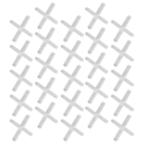 NUOLUX 1000Pcs Cross Shaped Ceramic Tile Spacers for Floor Tile Positioning White Pe Material