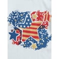 thumbnail image 6 of Bagilaanoe Independence Day Baby Girl Boys 3PCS Outfits Set Infant Star Stripe Pattern Short Sleeve T-shirt Tops Drawstring Shorts Headband, 6 of 8
