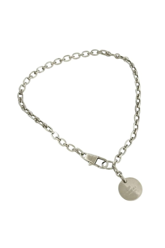 Pre-Owned Gucci unisex pendant necklace, 41cm, sterling silver (925).