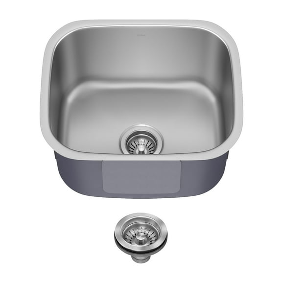 KRAUS Premier 20 in Undermount Single Bowl 18-Gauge Stainless Steel Kitchen Sink