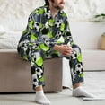 thumbnail image 6 of KLL Football Sleepwear Mens Flannel Pajamas,Long Cotton Pj Set, 6 of 7