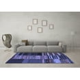 thumbnail image 3 of Ahgly Company Machine Washable Indoor Rectangle Southwestern Blue Country Area Rugs, 5' x 7', 3 of 4