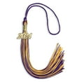thumbnail image 4 of Endea Graduation Purple/Gold Mixed Color Graduation Tassel with Gold Date Drop, 4 of 10