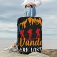 thumbnail image 7 of Gukieu Not All Who Wander Are Lost Hiking Print Suitcase Protective Cover, Elastic Zipper Buckle Suitcase Protective Cover, Suitable for Travel, Business Trip-Small, 7 of 7