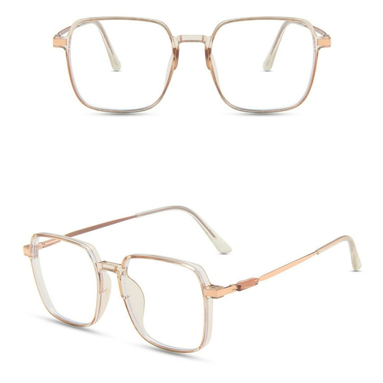 Fashion Plain Face Eyeglasses Anti Fatigue Eye Protection Glasses for Gaming Reading Students