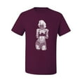 thumbnail image 2 of Marilyn Monroe Bandana Tattoo Pop Culture Men's Graphic T-Shirt, Maroon, X-Large, 2 of 3