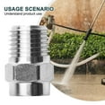 thumbnail image 6 of 1pc High-Pressure Washer Nozzle Replaces Screw Type Nozzle For Water Broom Undercarriage Cleaner For Cleaner Dust Clean Sprayer, 6 of 6
