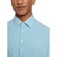 thumbnail image 4 of Chaps Men's Long Sleeve Stretch Dress Shirt, Green, Sizes 14x32-17x34, 4 of 7