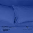 thumbnail image 5 of Sweet Home Collection King Sheet Sets, Classic 1800 Series Deep Pocket 4 Piece, Luxury Soft Microfiber Bed Sheet Sets, Royal Blue, 5 of 5