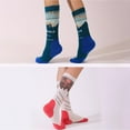thumbnail image 5 of CPNG CPNG Kid Sports Cushioned Athletic Crew Socks Tennis Socks, Novelty Skiing Trekking Hiking Wading Trail Socks Performance Sports Ankle Compression Socks, 5 of 8