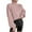 Pink, variant on Aoochasliy Womens Sweaters Clearance Pullover Solid Long Sleeve Turtleneck-Neck Cardigan Tops Christmas Deals
