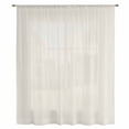 thumbnail image 2 of Pure Apricot Sheer Curtains 45 Inches Long, Simple Solid Color Light Filering Curtains, Breathable Simi Curtain Privacy Drapes for Kitchen Bathroom Lightweight Small Window Treatment, 2 of 9