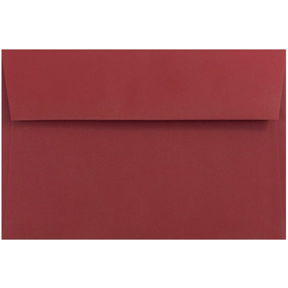 JAM Paper A9 Envelopes, 5 3/4 x 8 3/4, Dark Red, 1000/Carton