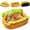 Large Size, variant on Clearance Under 20 Hot Dog Dog Bed, Soft Plush Small Cute and Warm Cozy Food Dog Cat Bed, Removable & Washable Pet Mat, Washer and Dryer Friendly