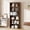 Brown, variant on Walsunny 6 Tier Bookshelf Standard Wooden Bookcase Display Shelf with Storage Anti-tipping Device for Home Office Living Room Black