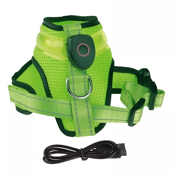 GASTROPOD 2026 New Light Up Dog Harness - Usb Rechargeable Reflective Dog Vest No Pull Led Dog Harness with Wear Resistant Mesh Fabric Suit for Small Medium Dogs