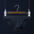thumbnail image 4 of Calzoncillos sin costuras para hombre, de seda de hielo, de cintura baja, de una pieza, sin costuras, de secado rápido, para jóvenes, 4 of 5