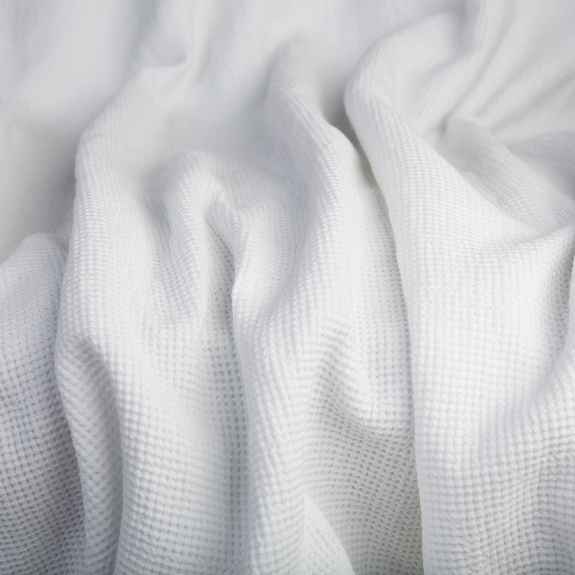 Better Homes & Gardens White Cotton Waffle Bed Blanket, Full/Queen