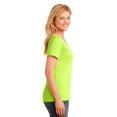 thumbnail image 3 of Port & Company 54oz 100% Cotton V-Neck TShirt (LPC54V) Neon Yellow, S, 3 of 6