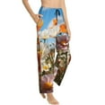 thumbnail image 2 of Balery Vibrant Field Of Blossoms print Women's Pajama Pants,Ultra Lightweight Pjs,Lounge Pant-X-Large, 2 of 9