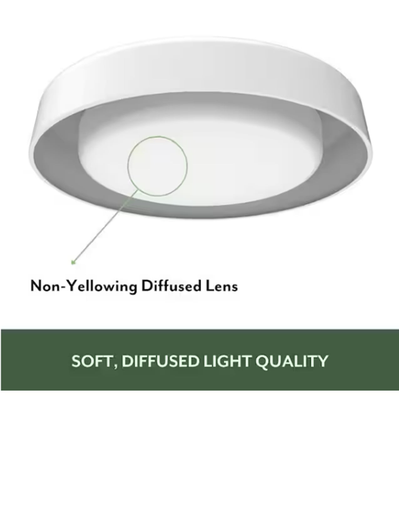 ETI 14in. Century White Modern Drum Shade Integrated LED Flush Mount Ceiling Light, 1600 Lumen, 3CCT Color Preference, C01171401A