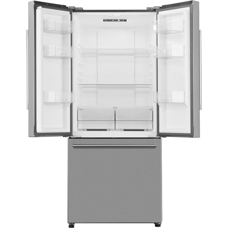 Galanz 16 Cu. ft. 3-Door French Door Refrigerator with Ice Maker