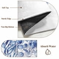 thumbnail image 6 of Round Area Rug 3 Ft, Eucalyptus Leaves Washable Non-Slip Circle Carpet for Living Room/Bedroom, Navy Blue Summer Botanical Weeping Low-Profile Small Floor Mats Collection Rugs for Indoor, 6 of 7