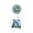 Blue, variant on USB Rechargeable Pencil Sharpener Fan Light, Compact Quiet Desk Fan, Portable Battery Operated Fan for Home Office Travel, Yellow