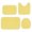 Yellow and White Checkered Pattern, variant on Yellow and White Checkered Pattern Bathroom Rug Set 4 Piece,Includes Contour,Lid Cover,Bath Mat,Non-Slip Extra Soft Absorbent Washable