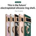 thumbnail image 2 of Compatible with Google Pixel 7A Cute Case with 3D Astronaut 360 Ring Holder Hidden Kickstand Plating Camera Protection Cover Soft Silicone Bumper Phone Case for Women Men,Black, 2 of 12