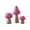 Pink, variant on Bwiyojiz Count 3pcs 1.3-2.8"L Wood Wooden Flower Arrangement, Bonsai, Potted Plant, Moss, Landscape, Small Ornaments, Succulent Plants, Home Decoration, Ornaments & Decorative Accents, Brown
