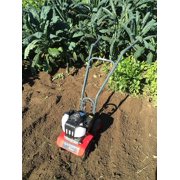 GardenTrax Gasoline Tiller W/4-Cycle Powerful 38cc Red Mini Cultivator