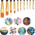 thumbnail image 5 of Juego de pinceles para pintar, 20 piezas de pinceles de nailon para pintura acrílica, óleo, acuarela, arte facial y uñas y pintura rupestre, 5 of 5