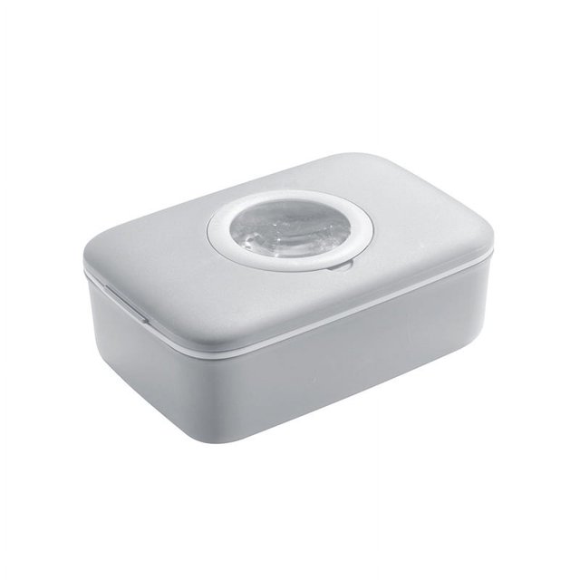Caja de almacenamiento de agujas e hilos con lupa Caja de tesoros portátil para agujas e hilos para el hogar