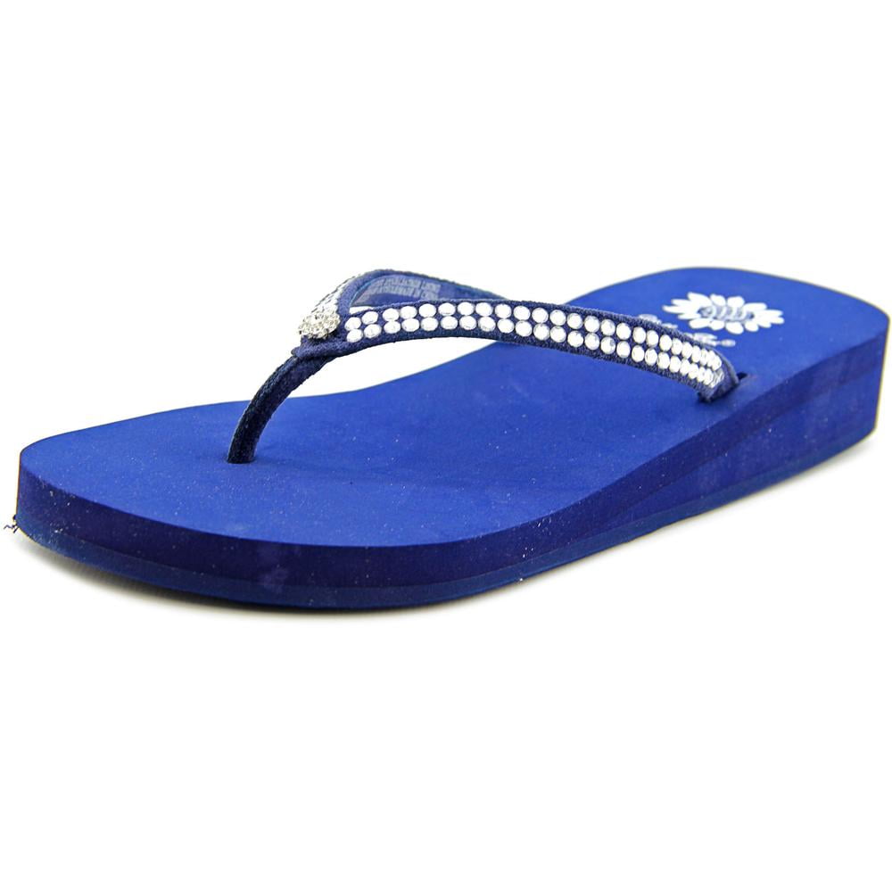 yellow box navy flip flops