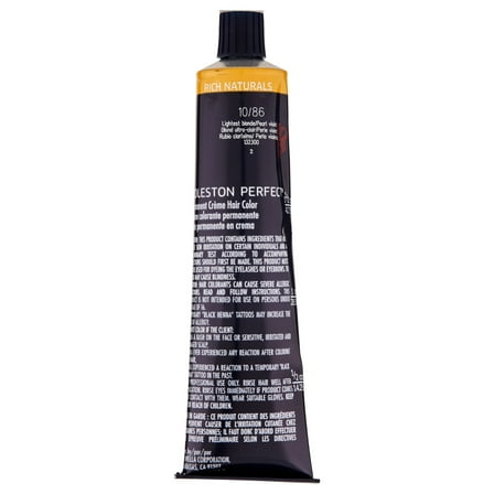 Wella Rich Naturals Koleston Perfect Creme Color - 10/86 Lightest Blonde/ Pearl Violet