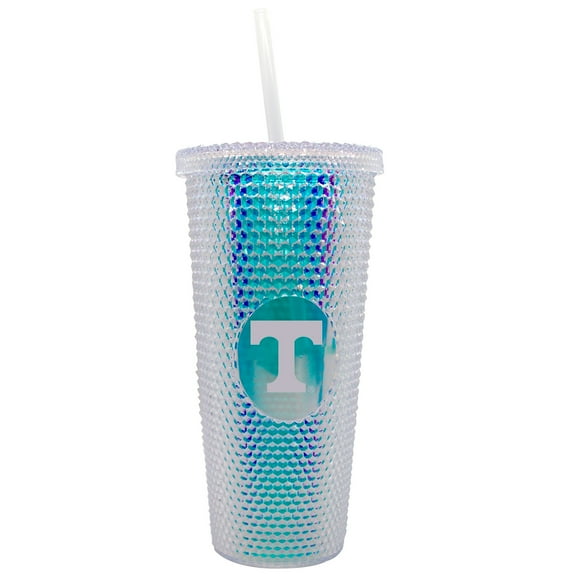Tennessee Volunteers 24oz. Iridescent Studded Travel Tumbler with Straw
